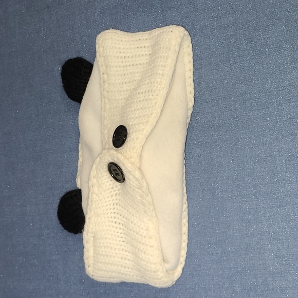 Panda Bear Headband, Fleece lined, Unisex, one size fits most - Picture 2 of 10